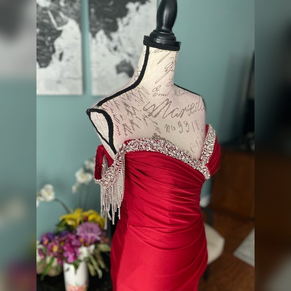Boutique Dresses & Skirts - 🚫SOLD🚫Deep red prom dress, military ball gown, pageant or evening gown